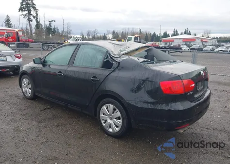 2012 Volkswagen Jetta 2.0L S из США, поврежденный, VIN 3VW1K7AJ8CM342597